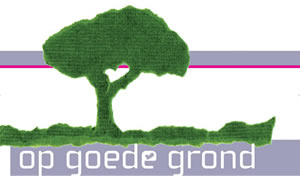 logo van kwekerij op goede grond